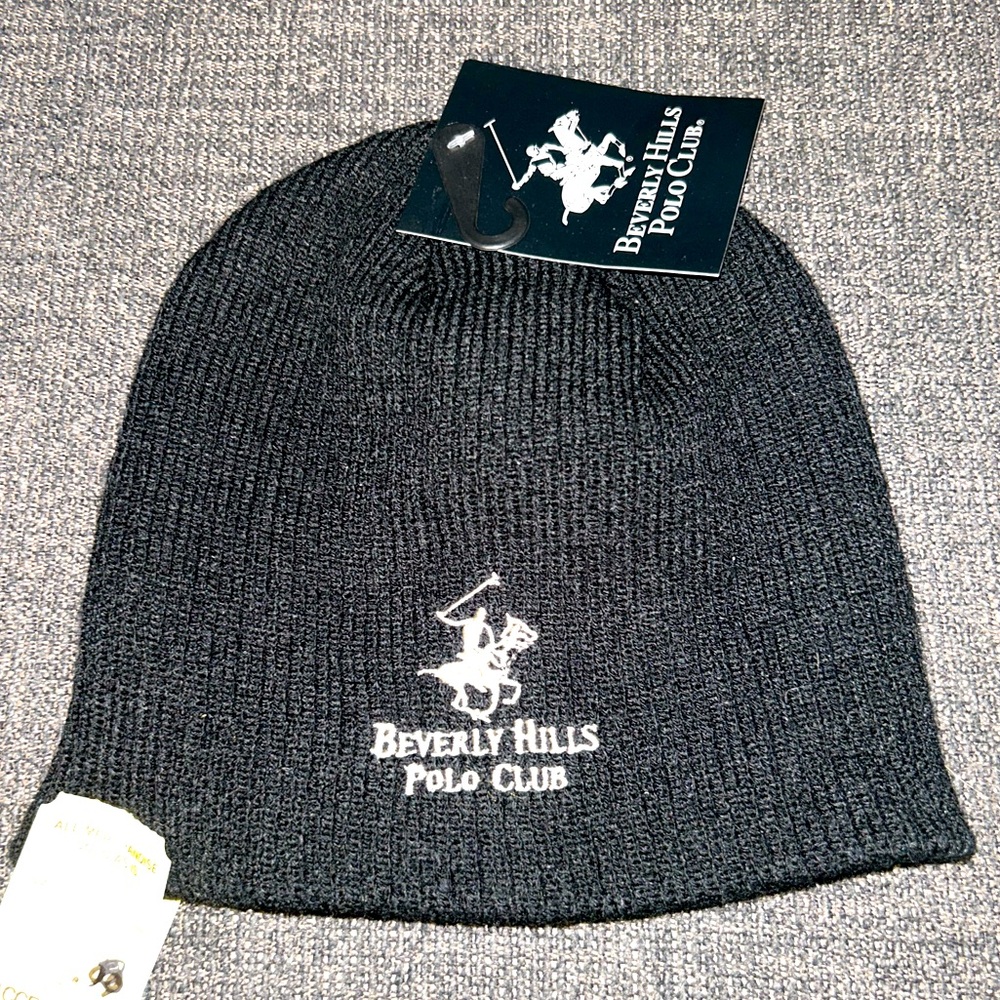 Beverly Hills Polo Club Black Beanie